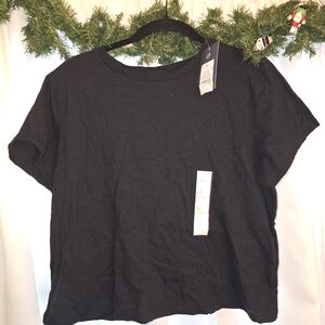 Universal Thread Classic Black Short Sleeve Top